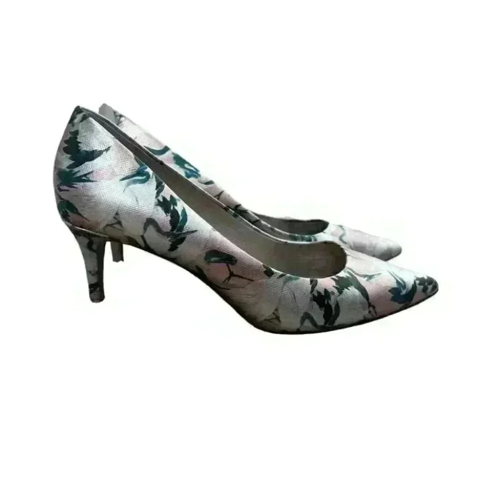louise et cie womens pumps jordyna floral point toe 2.5” heel size 8.5
